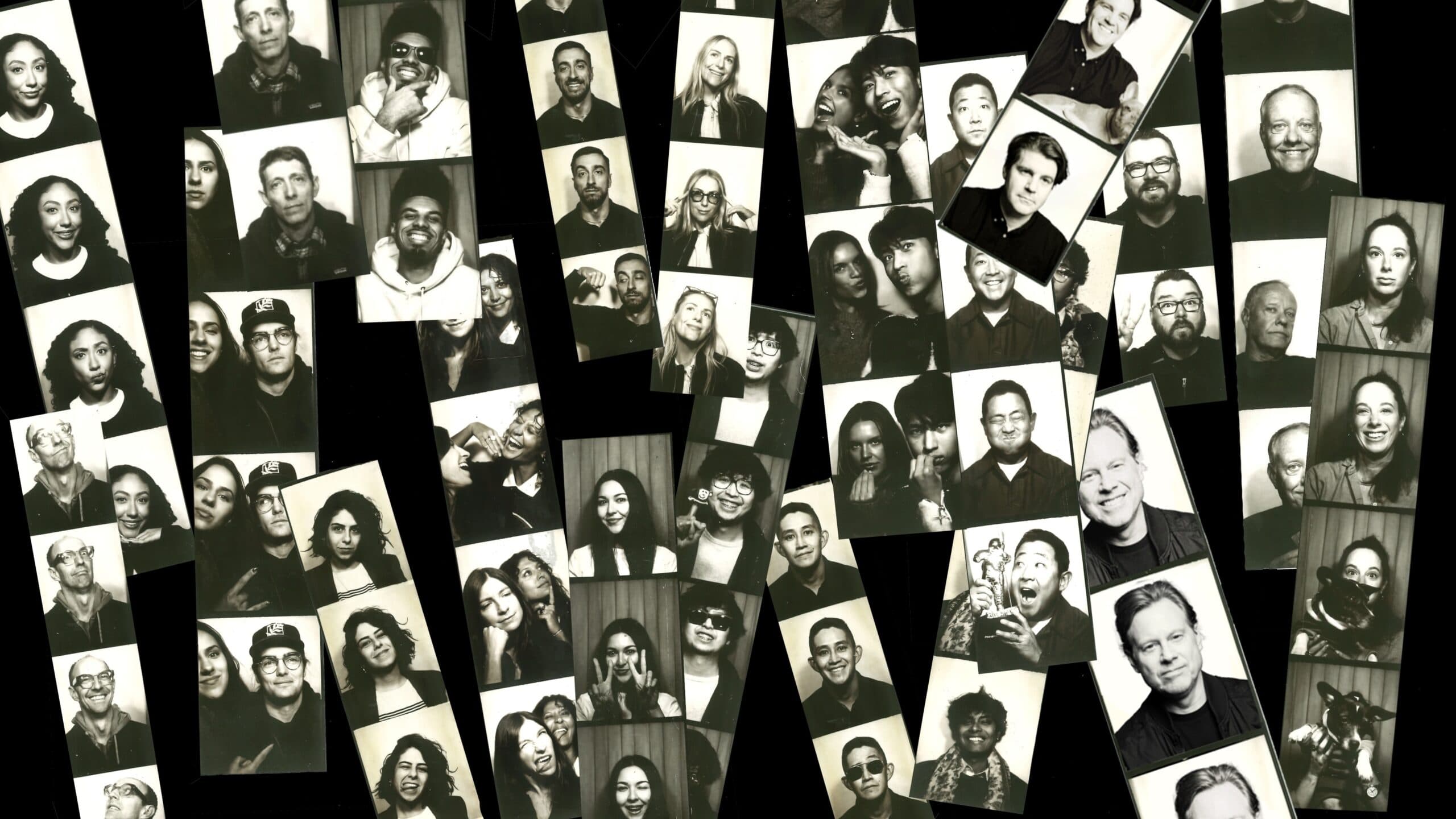 The Supergood team in a photobooth